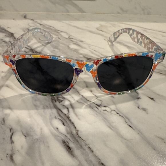 Disney Parks Mickey Mouse Ear Balloons Icons Multicolor Adult Sunglasses - Picture 1 of 5